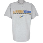 Nike - Washington Wizards Basketball T-Shirt 1990s Large Vintage Retro Basketball