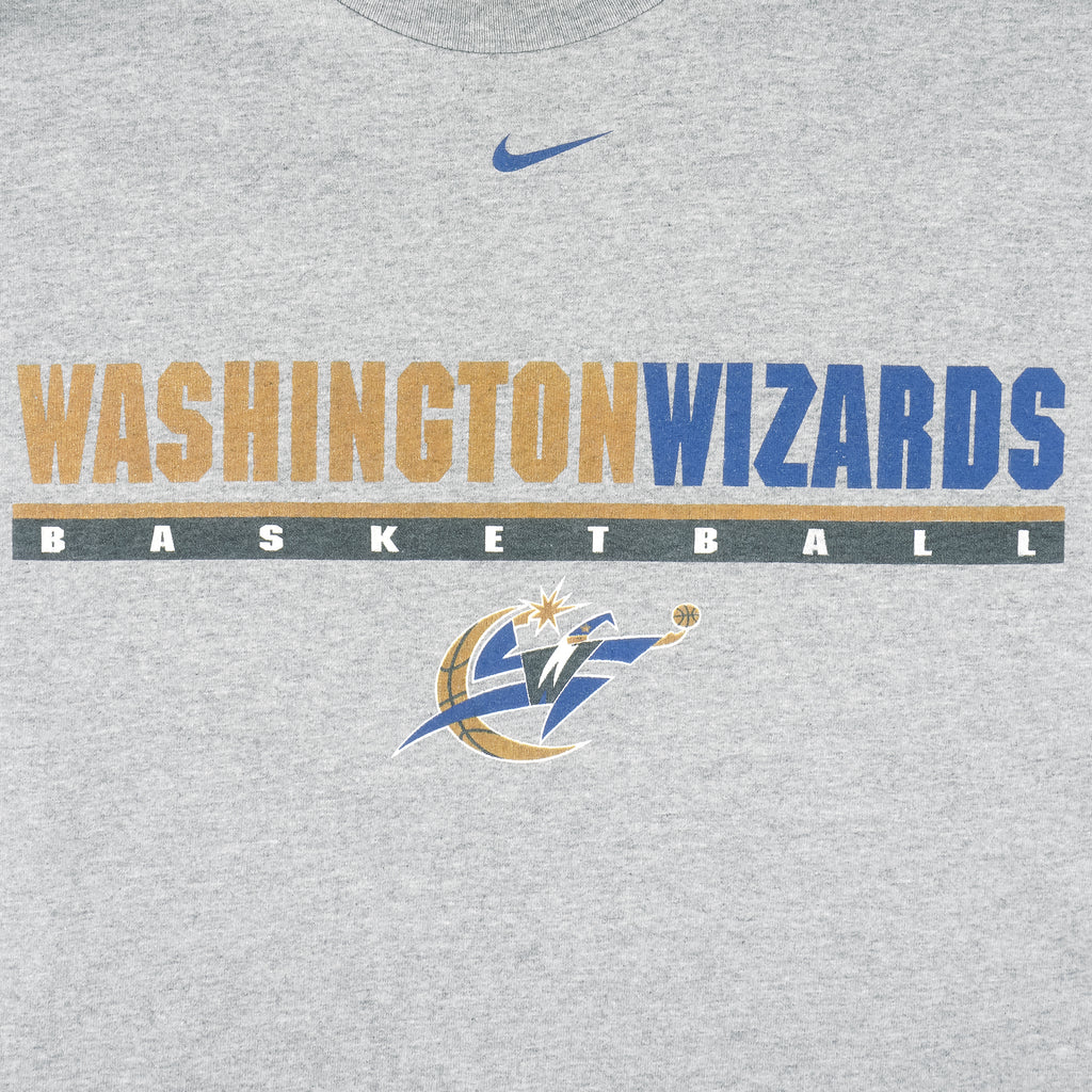 Nike - Washington Wizards Basketball T-Shirt 1990s Large Vintage Retro Basketball