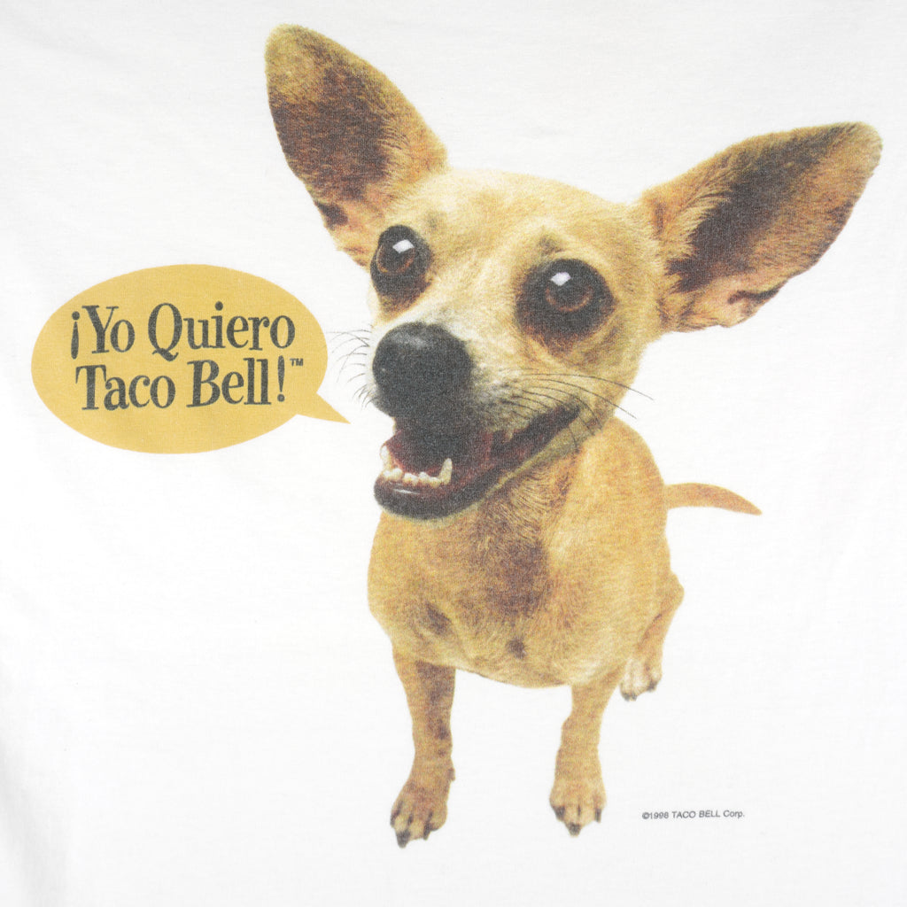 Vintage (Heartland Apparel) - Yo Quiero Taco Bell T-Shirt 1998 X-Large Vintage Retro