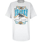 NHL (Logo 7) - Grey San Jose Sharks T-Shirt 1991 XX-Large Vintage Retro Hockey