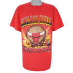 NBA (Magic Johnson Ts) - Chicago Bulls Forged In Gold T-Shirt 1990s Large Vintage Retro Basketball