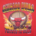 NBA (Magic Johnson Ts) - Chicago Bulls Forged In Gold T-Shirt 1990s Large Vintage Retro Basketball