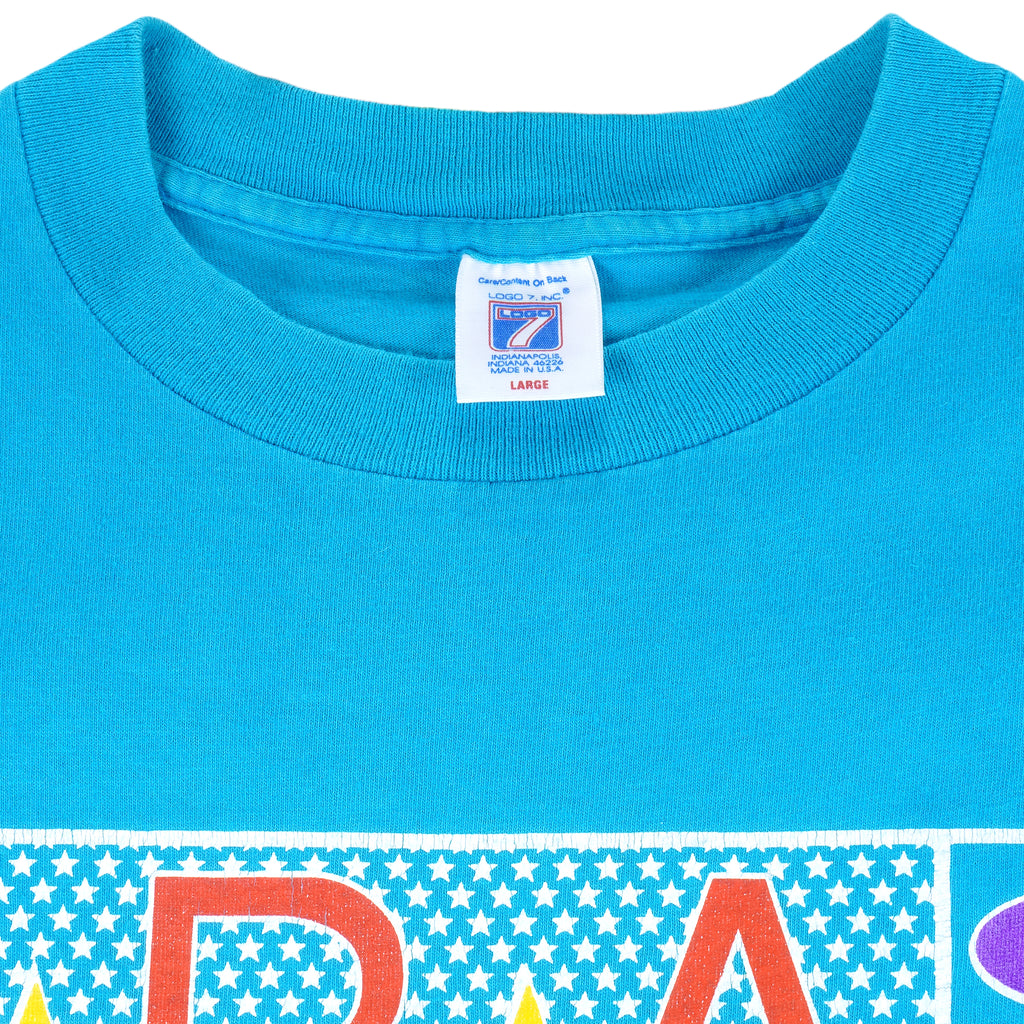 NBA (Logo 7) - Charlotte Hornets T-Shirt 1990s Large Vintage Retro Basketball