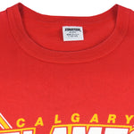 Starter - Calgary Flames T-Shirt 1988 Medium Vintage Retro Hockey