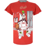 Disney - Goofy Basketball Locker Room T-Shirt 1990s Small