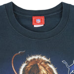 NFL - Black Detroit Lions T-Shirt 1990s XX-Large Vintage Retro Football