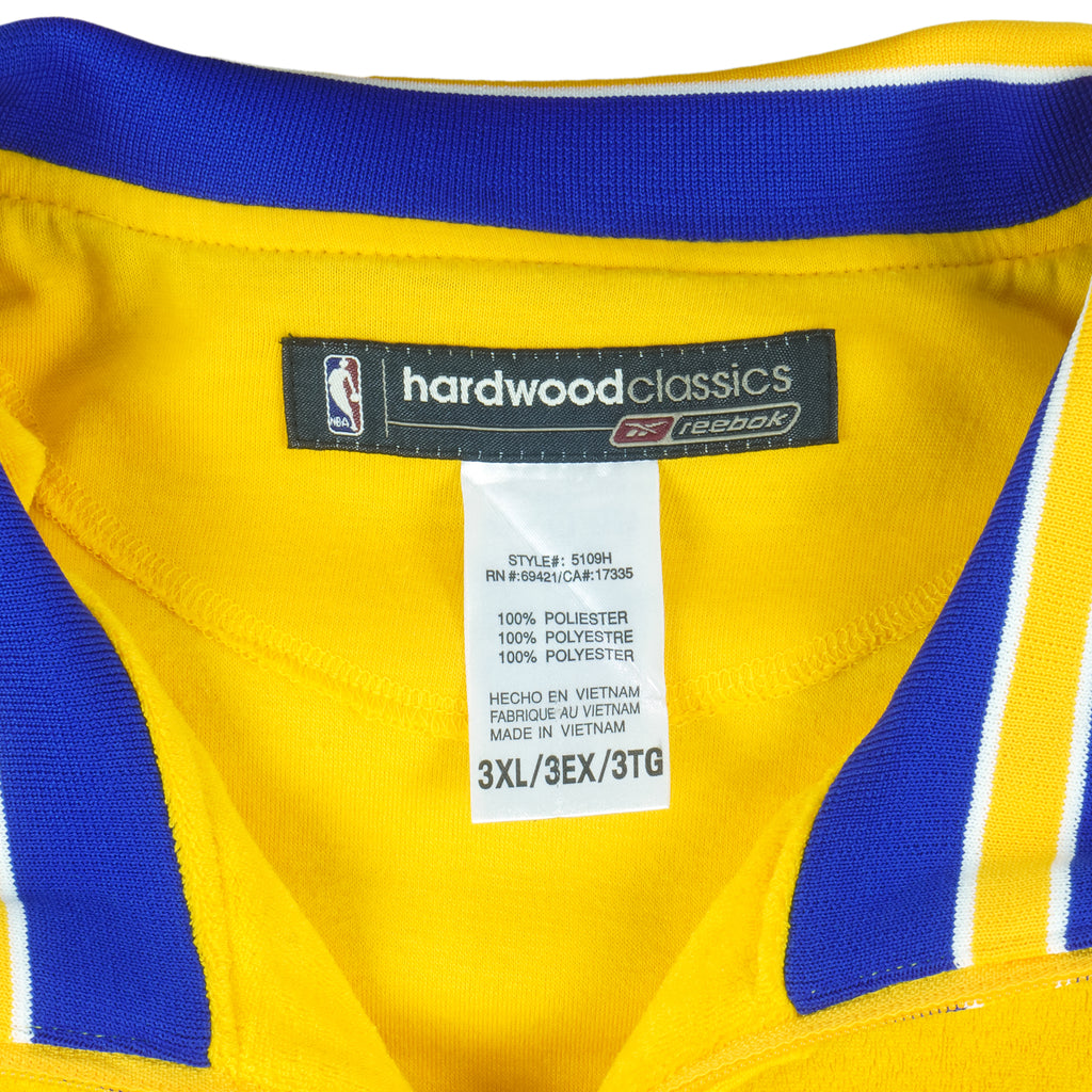 NBA (Reebok) - Golden State Warriors Hardwood Classics Track Jacket 1990s Large Vintage Retro