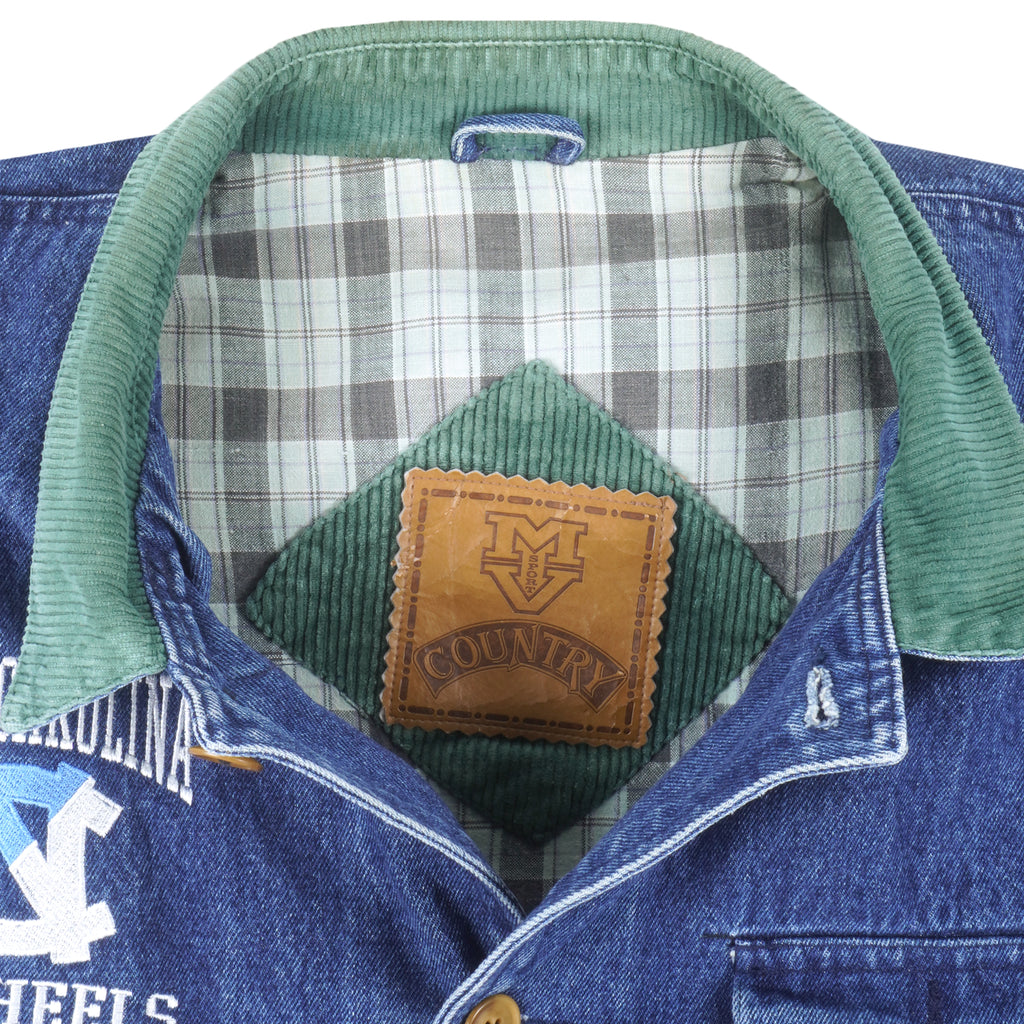 NCAA (Country) - North Carolina Tar Heels Jean Jacket 1990s X-Large Vintage Retro College