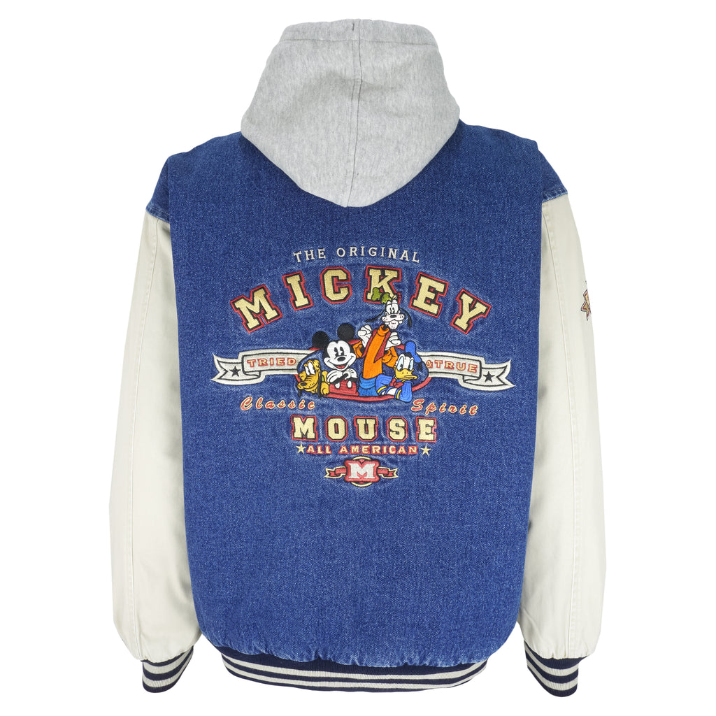 Disney - The Original Mickey Mouse Embroidered Jacket 1990s Medium Vintage Retro