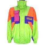 Kappa - Green Neon Real Boards Zip-Up Ski Snowboard Jacket 1990s X-Large