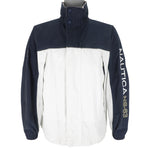 Nautica - Blue & White NS-83 Zip-Up Jacket 2000s Small