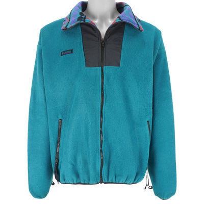 Columbia - Blue Zip-Up Fleece Jacket 1990s X-Large