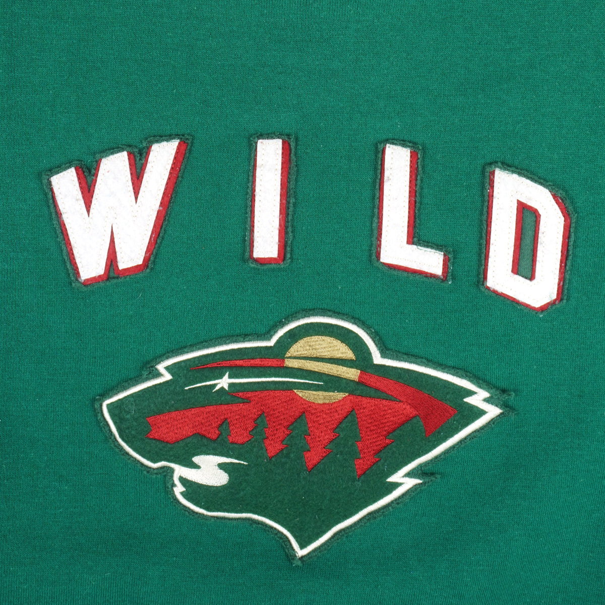 NHL (Rawlings) - Minnesota Wild Sweatshirt 1990s Medium Vintage Retro Hockey