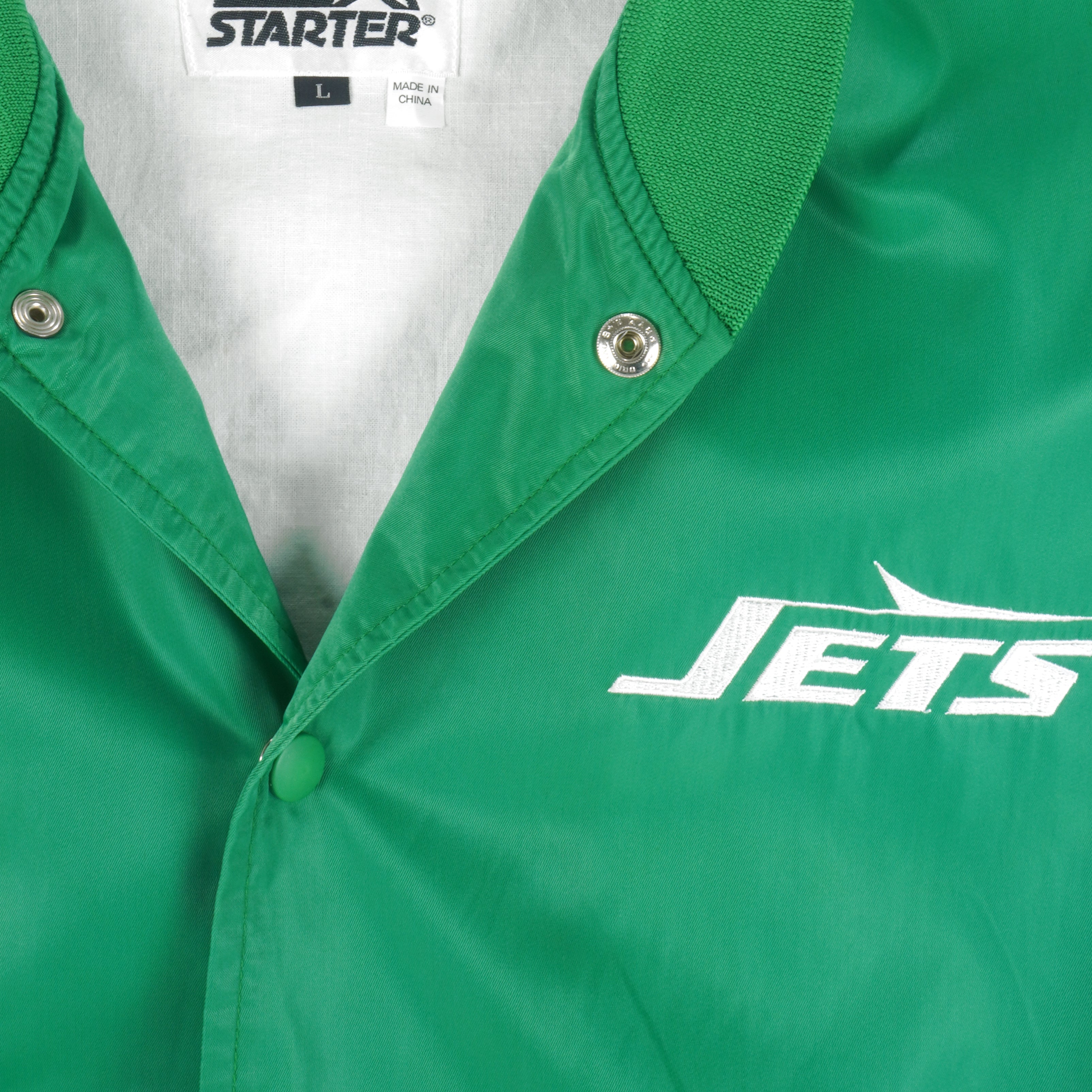 New York Jets 80s Green Satin Jacket - GLJ