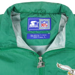 Starter - Philadelphia Eagles Zip-Up Windbreaker 1990s Large Vintage Retro Football