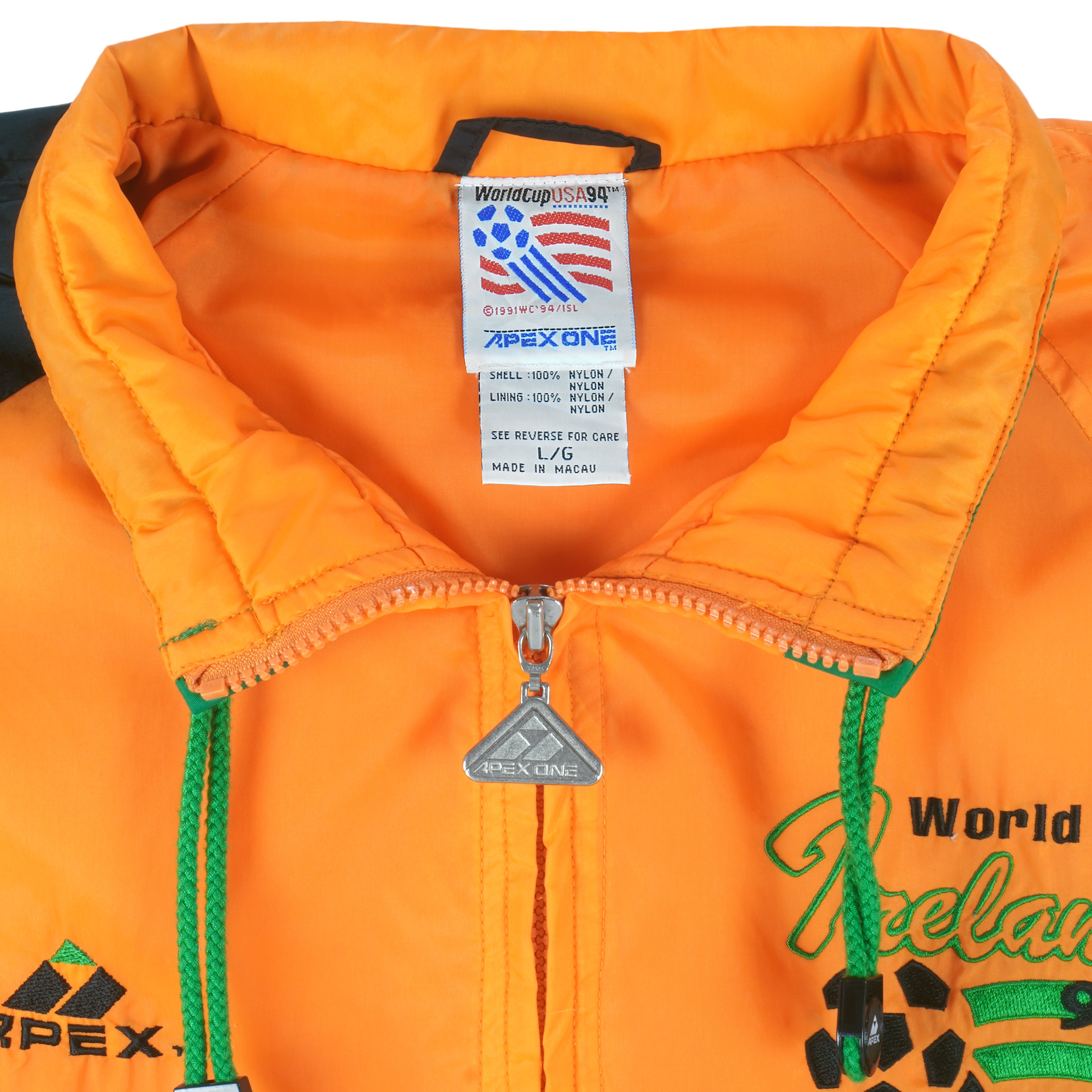 Vintage (Apex) - Team Ireland World Cup Jacket 1990s Large Vintage Retro Football