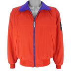 Helly Hansen - Red & Blue Sea Life Reversible Jacket 1990s Medium Vintage Retro
