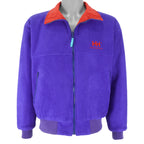 Helly Hansen - Red & Blue Sea Life Reversible Jacket 1990s Medium Vintage Retro