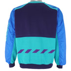 Adidas - Blue Embroidered Crew Neck Sweatshirt 1990s Large Vintage Retro