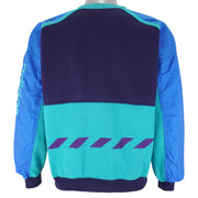 Adidas - Blue Embroidered Crew Neck Sweatshirt 1990s Large Vintage Retro