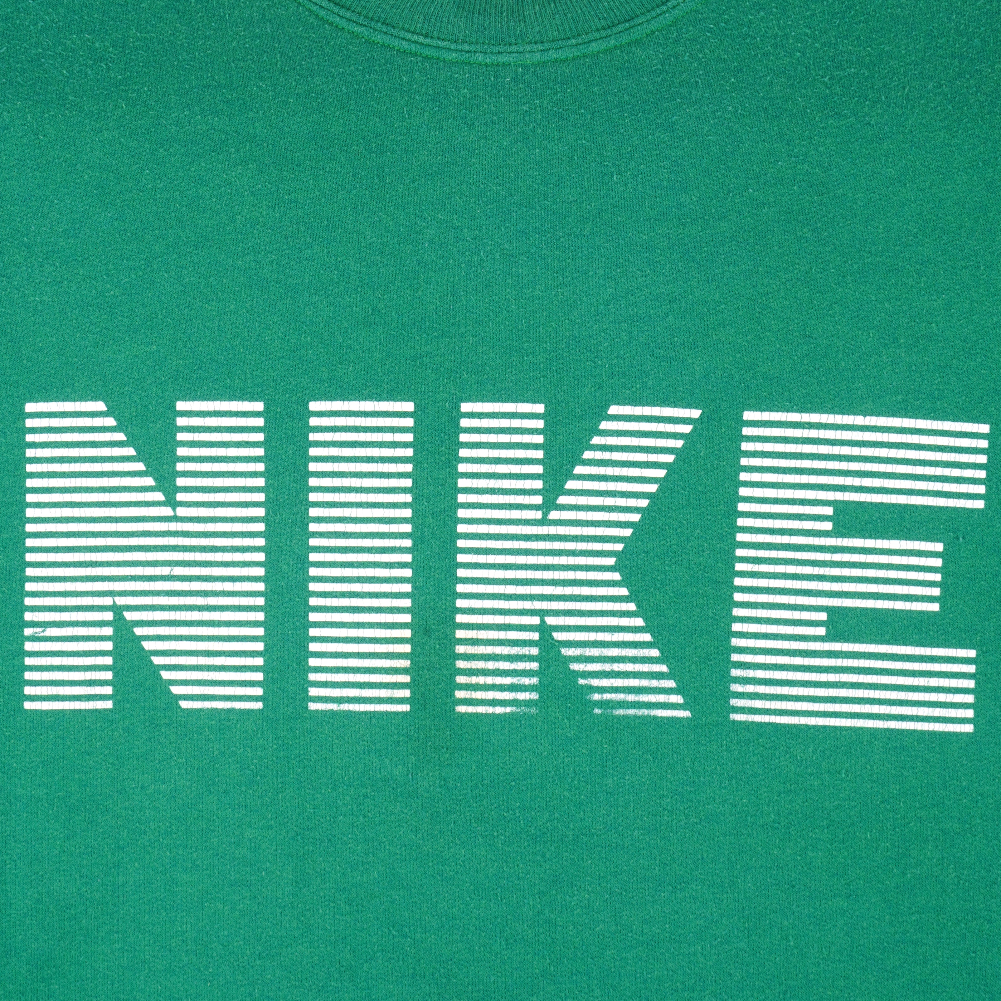 Nike - Green Beaverton Oregon USA Crew Neck Sweatshirt 1990s Small Vintage Retro