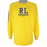 Ralph Lauren (Polo) - Yellow Polo Jeans Co. Sweatshirt 1990s X-Large Vintage Retro