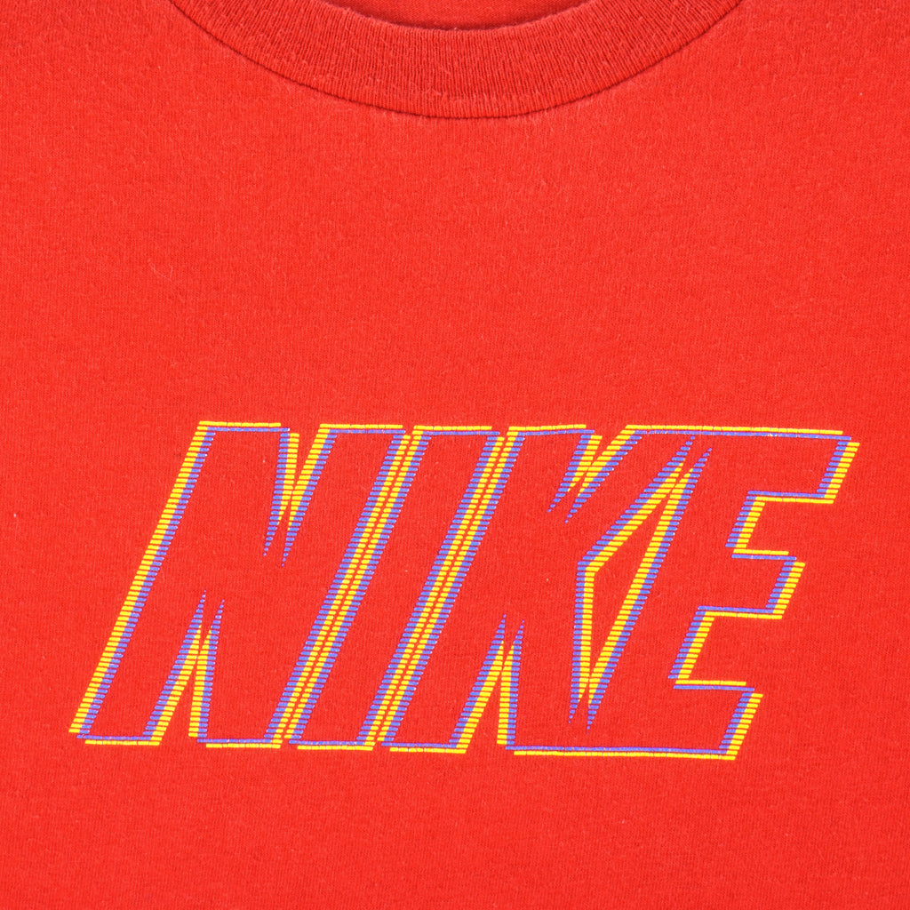 Nike - Red Crew Neck Sweatshirt 2000s XX-Large Vintage Retro
