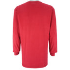 Nike - Red Athletics Crew Neck Sweatshirt 1990s Medium Vintage Retro