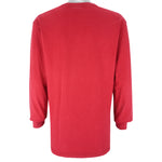 Nike - Red Athletics Crew Neck Sweatshirt 1990s Medium Vintage Retro