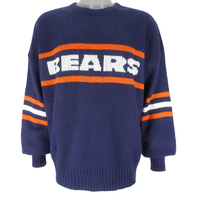 NFL (Cliff Engle) - Chicago Bears Crew Neck Knit Sweater 1980s Large