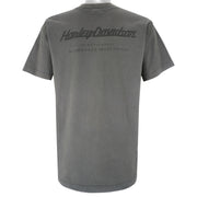 Harley Davidson - Grey Milwaukee Wisconsin T-Shirt 1990s Large Vintage Retro