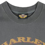 Harley Davidson - Grey Milwaukee Wisconsin T-Shirt 1990s Large Vintage Retro