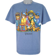 Vintage (Anvil) - Cats Virginia Breakout T-Shirt 1990s X-Large Vintage Retro