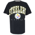 NFL (Riddell) -  Pittsburgh Steelers Big Logo T-Shirt 1997 Large Vintage Retro Football