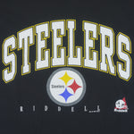 NFL (Riddell) -  Pittsburgh Steelers Big Logo T-Shirt 1997 Large Vintage Retro Football