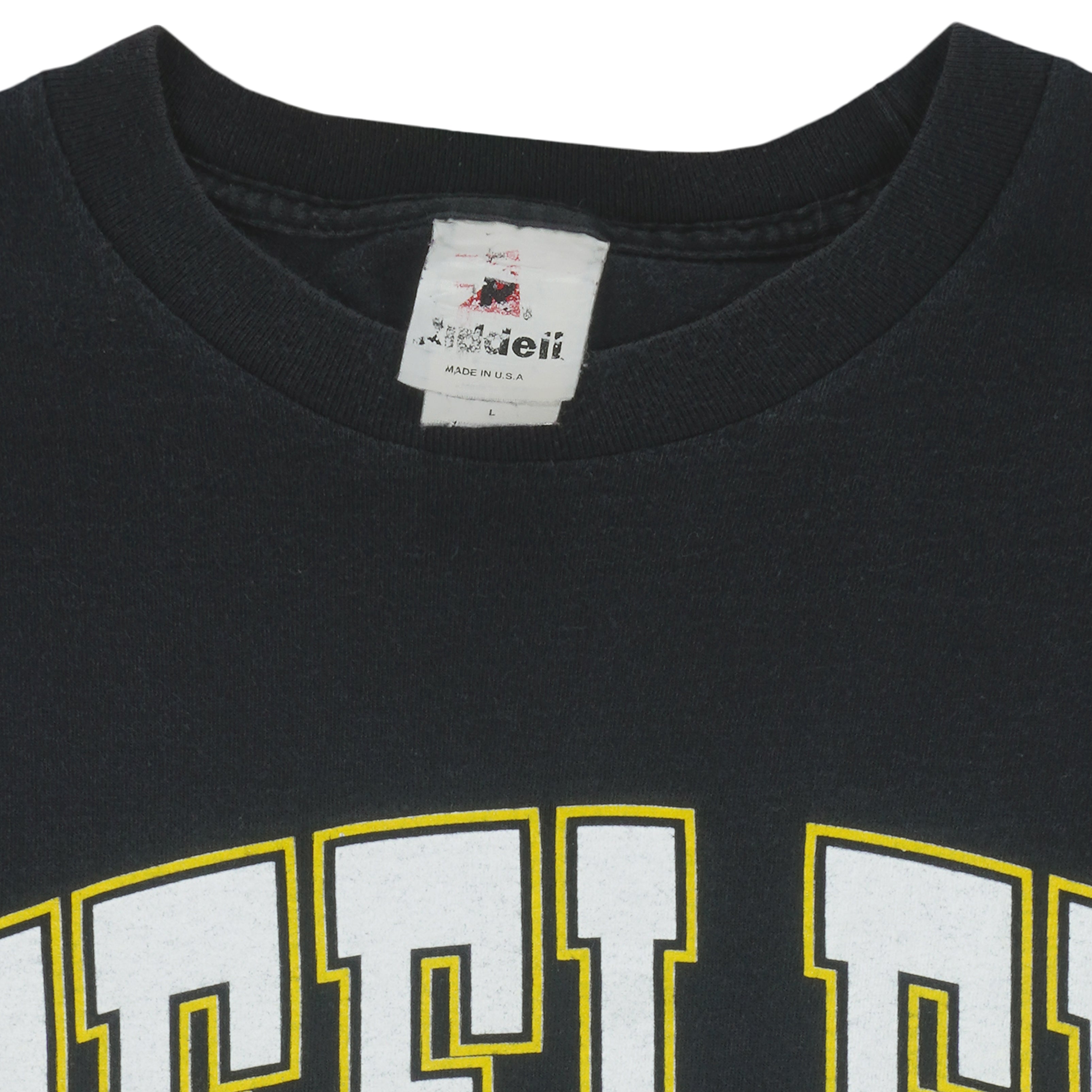 NFL (Riddell) -  Pittsburgh Steelers Big Logo T-Shirt 1997 Large Vintage Retro Football