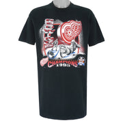 NHL - Detroit Red Wings Champions T-Shirt 1995 X-Large Vintage Retro Hockey