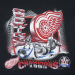 NHL - Detroit Red Wings Champions T-Shirt 1995 X-Large Vintage Retro Hockey