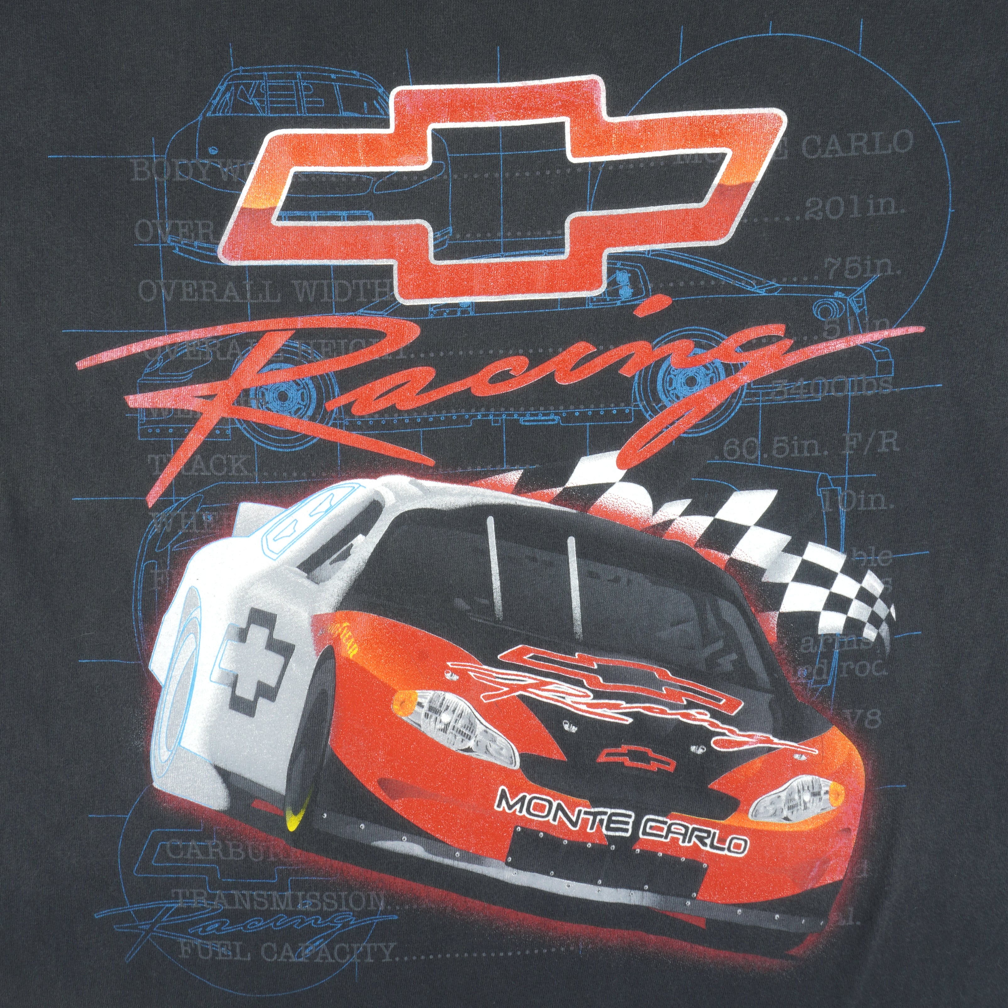 Vintage - Chevrolet Get Used To The View Racing T-Shirt 1990s Large Vintage Retro