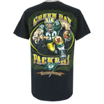 NFL - Green Bay Packers Grinding It Out Since 1921 T-Shirt 1990s Large Vintage Retro Football