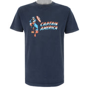 Marvel - Captain America T-Shirt 1990s Large Vintage Retro