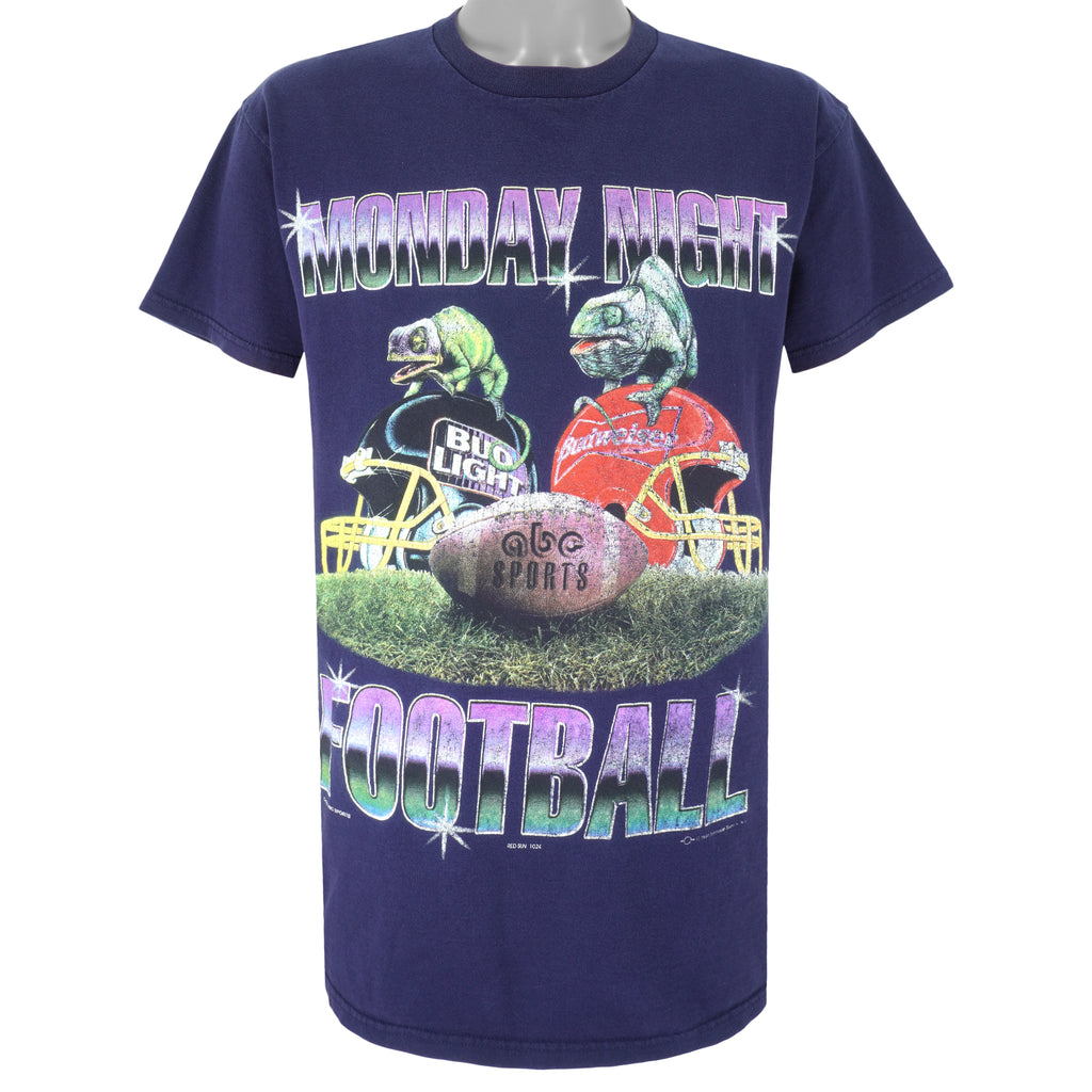 Vintage (Delta) - Monday Night Football Budweiser T-Shirt 1990s Large Vintage Retro