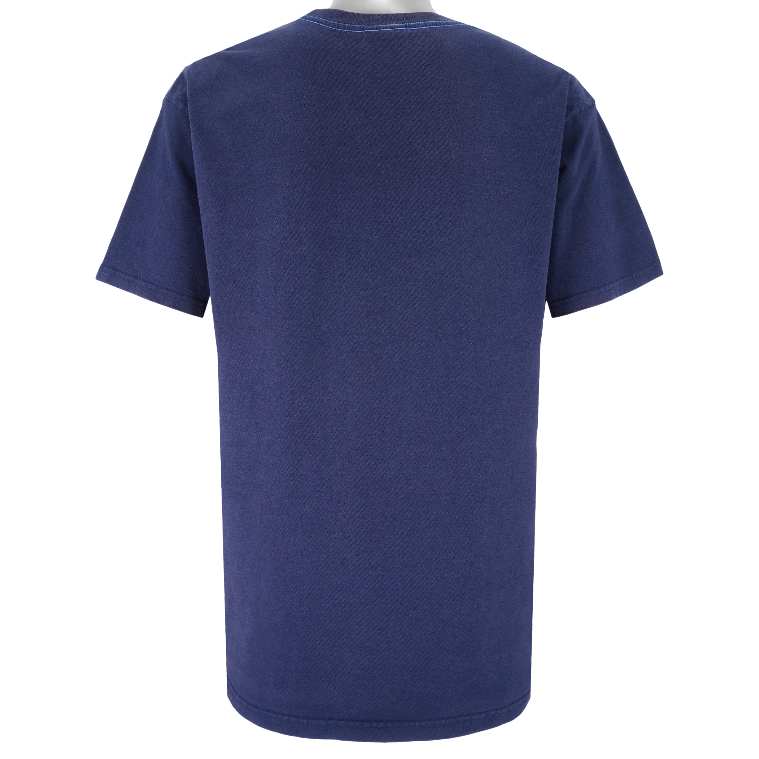Nike - Dark Blue Big Logo T-Shirt 2000s Large Vintage Retro