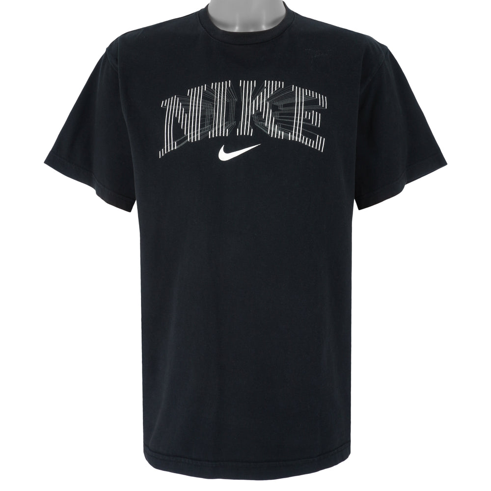 Nike - Black 3D T-Shirt 1990s X-Large Vintage Retro