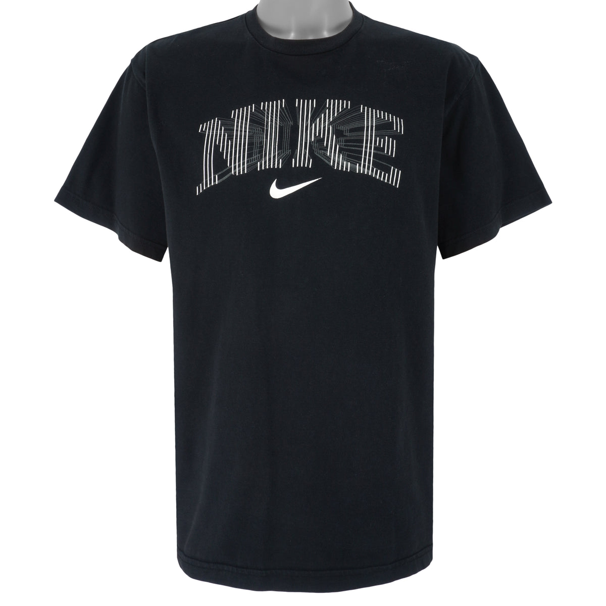 Nike - Black 3D T-Shirt 1990s X-Large Vintage Retro