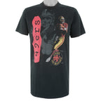 NFL (Salem) - Black San Francisco 49ers T-Shirt 1990s Large Vintage Retro Football