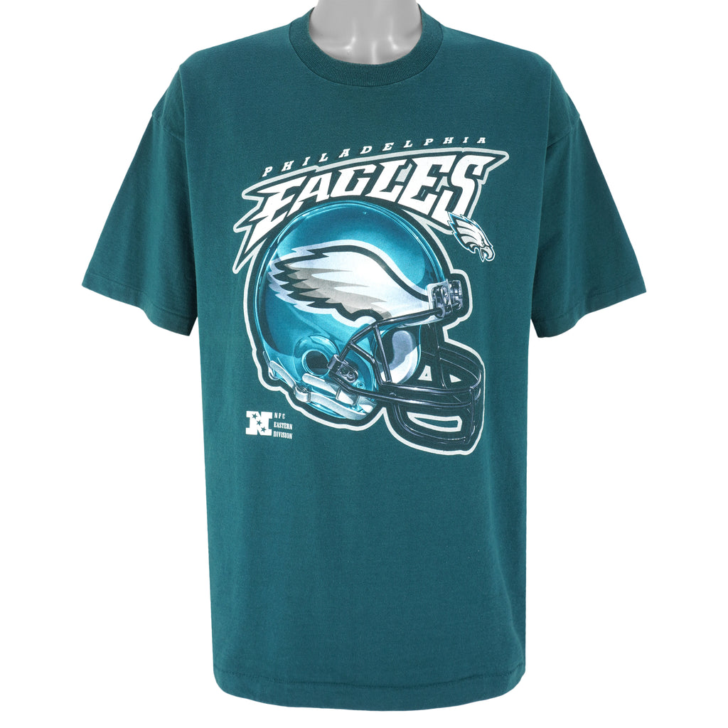 NFL (Pro Player) - Philadelphia Eagles Big Logo T-Shirt 1990s XX-Large Vintage Retro Football