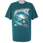NFL (Pro Player) - Philadelphia Eagles Big Logo T-Shirt 1990s XX-Large Vintage Retro Football