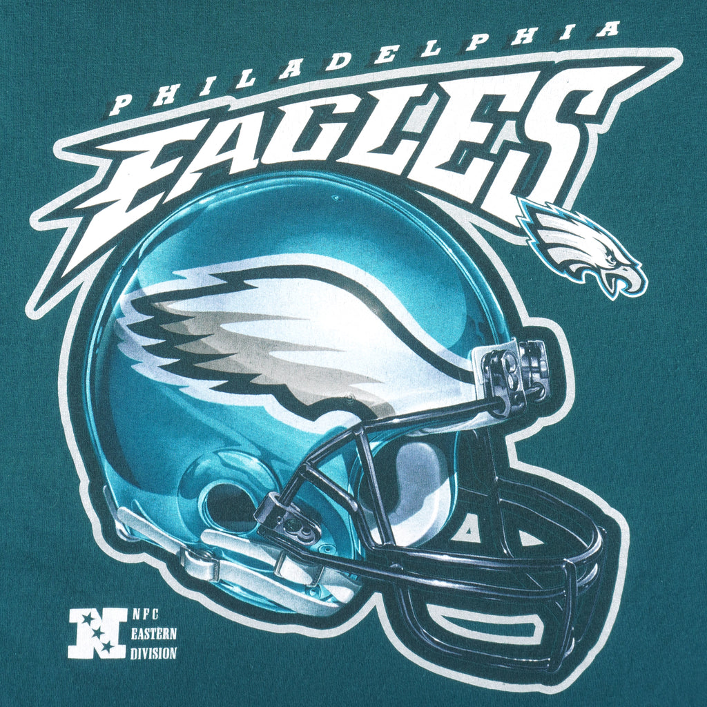 NFL (Pro Player) - Philadelphia Eagles Big Logo T-Shirt 1990s XX-Large Vintage Retro Football