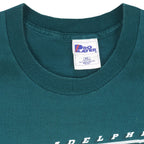 NFL (Pro Player) - Philadelphia Eagles Big Logo T-Shirt 1990s XX-Large Vintage Retro Football